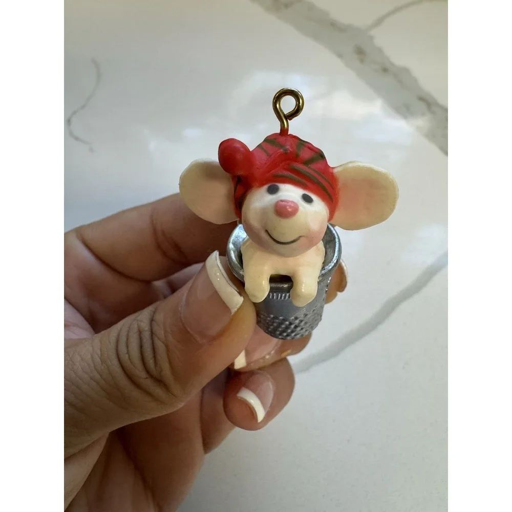 Vintage Hallmark‎ Thimble Mouse 1st in Series 1978 Keepsake Ornament